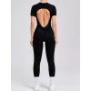 Гладкий комбенизон Leggings Body Crop T-shirt Skin model 76